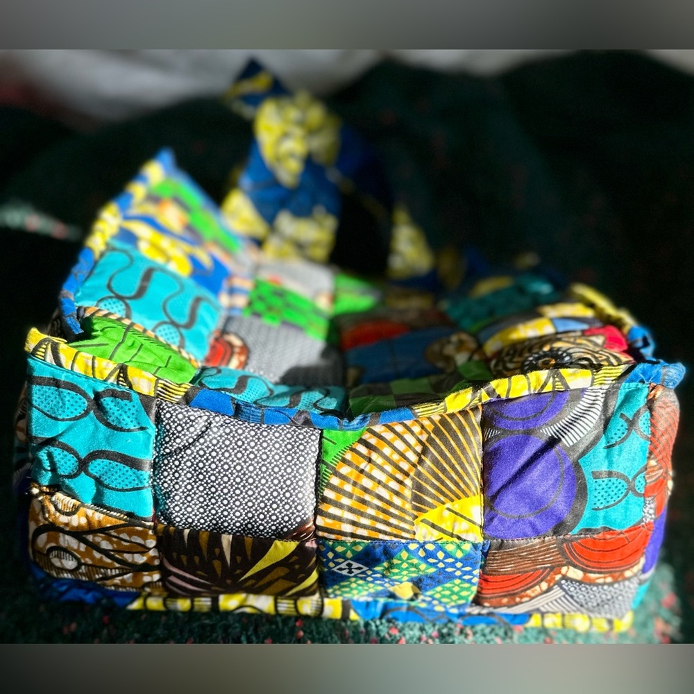 Rarenwotbotswana Made Patchwork Large Tote - image 5